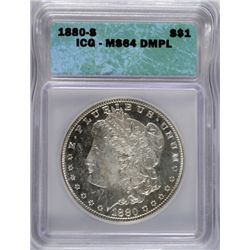 1880-S Morgan Dollar ICG MS 64 DMPL