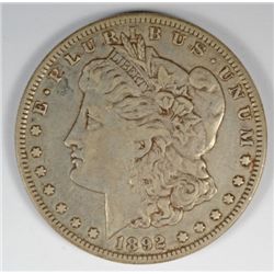 1892-S MORGAN DOLLAR ORIGINAL XF+ NICE