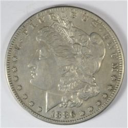 1886-S MORGAN DOLLAR XF+