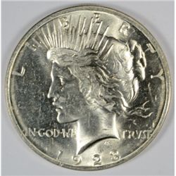 1923 PEACE DOLLAR MS64+ WHITE