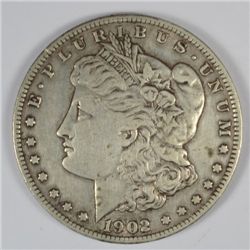 1902-S MORGAN DOLLAR ABOUT XF