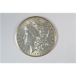 1902-S MORGAN DOLLAR MS63+ WHITE