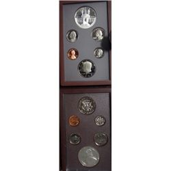 1983 AND 1984 U.S. OLYMPIC PRESTIGE SETS, BOTH WITH STICKERS AND BLEMISHES/LIDS