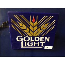 GOLDEN LIGH BEER LIGHTED SIGN