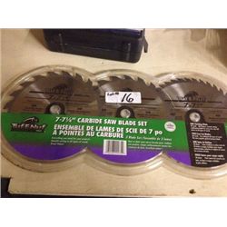 TUF-E-NUF 7"CARBIDE SAWBLADE SET