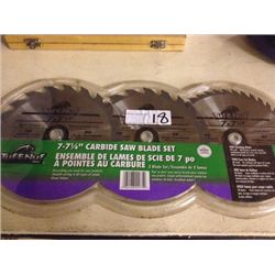 TUF-E-NUF 7"CARBIDE SAWBLADE SET