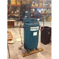 Techquip Compressor TECHQUIP VERTICAL AIR COMPRESSOR MODEL: F078A, 5HP MOTOR