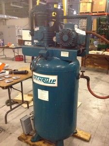 Techquip Compressor TECHQUIP VERTICAL AIR COMPRESSOR MODEL: F078A, 5HP MOTOR