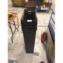 4PC PLASTIC GARBAGE BINS