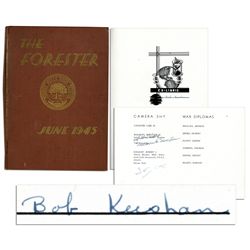 Captain Kangaroo Bob Keeshan's Own High School Yearbook From His Senior Year in 1945 -- Voted ''Clas