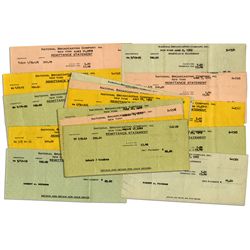 Bob Keeshan Collection of 17 Check Stubs From NBC in 1949 for ''Howdy Doody''