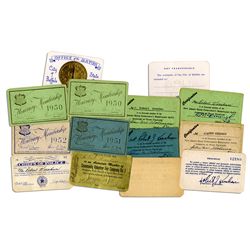 Robert Keeshan Honorary Membership Cards -- Lot of 7 With Three Signed