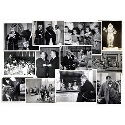 Twelve Early 1950's Photos From Bob Keeshan's Career -- With an 8'' x 10'' Photo of Bob Keeshan as C