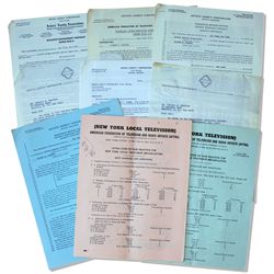 Captain Kangaroo Lot of Contracts Relating to the Show From 1950-1960's