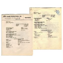 Early 1950's Documents From Bob Keeshan's Role as ''Corny The Clown'' on ''Time for Fun'' -- Pre-Dat