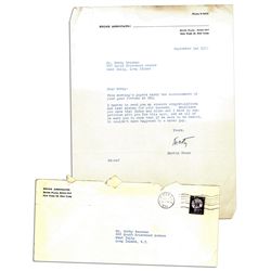 1955 Bob Keeshan Congratulations Letter From ''Howdy Doody'' Producer Martin Stone -- ''â€¦if we wer