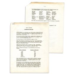 Captain Kangaroo Ad Sales Document From Its First Year, 1955
