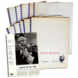 Captain Kangaroo Marketing Booklet From the Show's First Year On-Air, 1955-1956 -- Lot of 10 Booklet