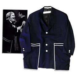 Captain Kangaroo's 1955-1971 Navy Blue Kangaroo-Pocket Jacket That Inspired the Name -- Screen-Worn 