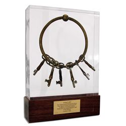 The Famed Keys to Captain Kangaroo's Treasure House -- Oversize Keyring Used in The Opening of Each 