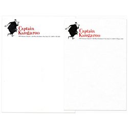 Captain Kangaroo Letterhead With 1955 Cartoon of the Captain -- Circa 1955-1959