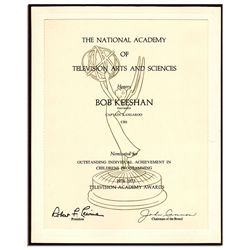 Captain Kangaroo 1975 Emmy Nomination -- For ''Outstanding Individual Achievement in Childrens Progr