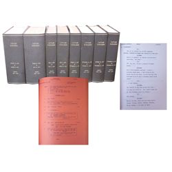Captain Kangaroo Bound Show Scripts for the Entire Emmy-Nominated 1975 Season -- 8 Volumes