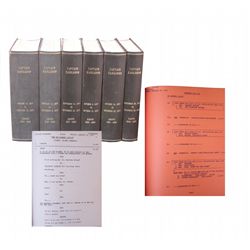 Captain Kangaroo Bound Show Scripts for the Entire Emmy-Nominated 1977 Season -- 6 Volume Set