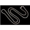 Image 1 : NECKALCE: [1] 10KWG square curb link chain necklace (40 in. in length, 5mms in diameter) with a 14KW