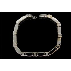 BRACELET: [1] 14KWG bracelet (8.25 in.) set with 285 round cut dia.s, approx.  5.70 cttw., G-I, VS2-