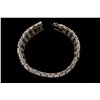Image 1 : BRACELET:  [1] 18KWG bracelet set with rd and baguette diamonds, approx. 8.75cttw, J, fair-poor / SI