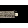 Image 4 : BRACELET:  [1] 18KWG bracelet set with rd and baguette diamonds, approx. 8.75cttw, J, fair-poor / SI