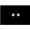 Image 1 : EARRINGS:  [1 pair] 14KWG earrings set with rbc dia.s, 6.70 x 4.10mms = 1.15 cts, 6.75 x 4.20mms = 1