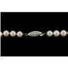 Image 2 : PEARLS:  [1] Single strand of 7.0 - 7.5mm fine quality Akoya pearls with an 18KWG fishhook clasp set