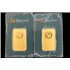 Image 1 : BULLION: Two (2) Perth Mint Australia fine gold bars; 1 ounce each; 9999 AU, Serial numbers 078238 &