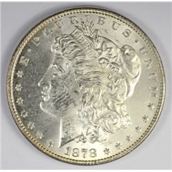 1878 7F MORGAN SILVER DOLLAR, MS-63,  BLAST WHITE
