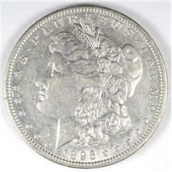 1896-O MORGAN SILVER DOLLAR, AU-55