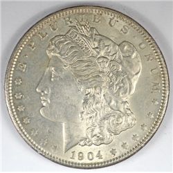 1904 MORGAN SILVER DOLLAR. MS-63 ORIGINAL