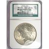 Image 1 : 1923 PEACE SILVER DOLLAR, "BINION"  NGC MS-64