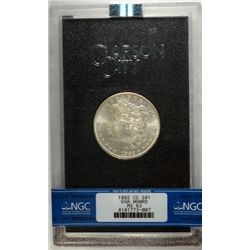 1882-CC MORGAN SILVER DOLLAR IN GSA HOLDER, NGC  MS-62