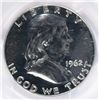 Image 2 : 1962 FRANKLIN HALF DOLLAR PCGS PROOF 68!
