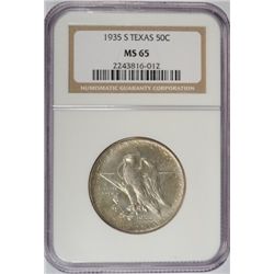 1935-S TEXAS HALF DOLLAR NGC MS65 NICE