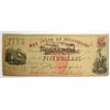 Image 1 : 1862 $5 STATE OF MISSISSIPPI NOTE