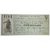 Image 1 : 1862 $5 TREASURY WARRANT TEXAS NOTE