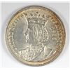 Image 1 : 1893 ISABELLA QUARTER MS65 GEM ORIGINAL, BLAZING BLAST WHITE LUSTRE WITH A