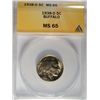Image 1 : 1938-D BUFFALO NICKEL ANACS MS65 GEM!