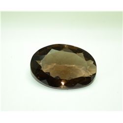 *Very Big Beautiful Smoky Topaz Gemstone Oval Cut 17.60 ct*