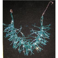 NEIMAN MARCUS TURQUOISE BEADED NECKLACE