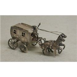A Continental Silver Stage Coach
