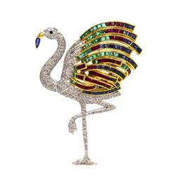 FLAMINGO PENDANT After the Duchess of Windsor